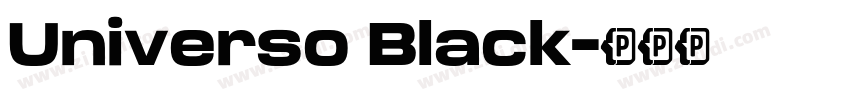 Universo Black字体转换